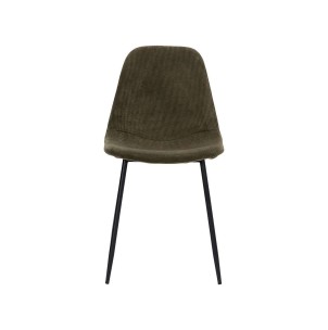 Silla FOUND, Pana Verde / Metal Negro - House Doctor. Las modernas y exclusivas sillas de diseño nórdico de House Doctor en Vackart, tu tienda de diseño online.