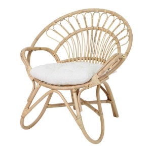 Silla con Brazos CIRCLE, Ratán Natural - Vackart. Las más exclusivas y modernas sillas de diseño nórdico en Vackart, tu tienda diseño online.