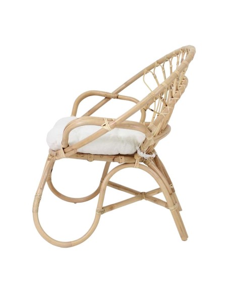 Silla con Brazos CIRCLE, Ratán Natural. Vackart