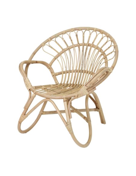 Silla con Brazos CIRCLE, Ratán Natural. Vackart