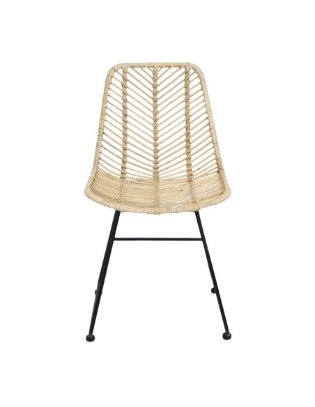 Silla RAMONEDA, Metal / Ratán Natural. Vackart