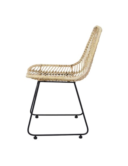 Silla RAMONEDA, Metal / Ratán Natural. Vackart