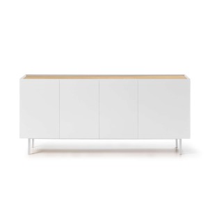 Aparador ARISTA 165x40 cm, Blanco - Teulat. Los modernos y más exclusivos muebles de diseño nórdico, solo en Vackart tu tienda de diseño online.