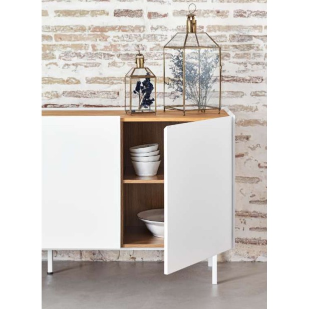 Aparador ARISTA 165x40 cm, Blanco - Teulat. Vackart
