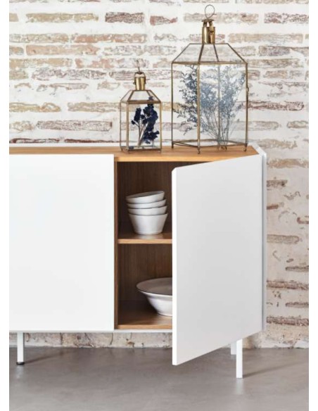 Aparador ARISTA 165x40 cm, Blanco - Teulat. Vackart