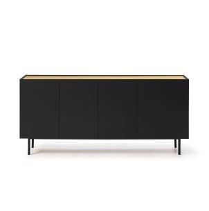 Aparador ARISTA 165x40 cm, Negro - Teulat. Los modernos y más exclusivos muebles de diseño nórdico, solo en Vackart tu tienda de diseño online.