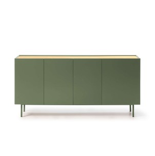 Aparador ARISTA 165x40 cm, Verde Claro - Teulat. Los modernos y más exclusivos muebles de diseño nórdico, solo en Vackart tu tienda de diseño online.