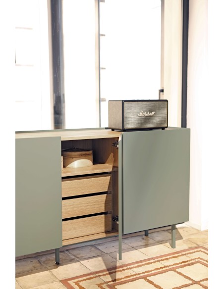 Aparador ARISTA 165x40 cm, Verde Claro - Teulat. Vackart 