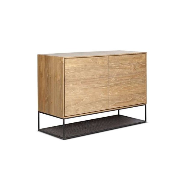 Aparador ONETWO 110, Teca Reciclada / Hierro - Dareels. Vackart