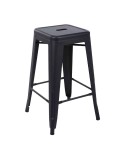 Taburete Tolix MINIDIANA 66 cm Alto, Metal Negro