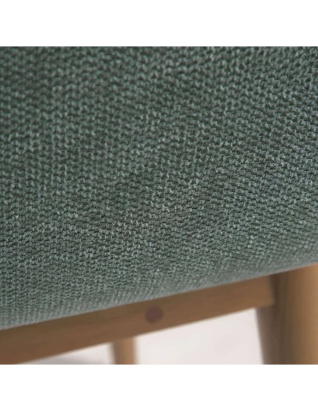 Silla KONNA verde/patas fresno - Kave Home. Vackart CC5212KY19