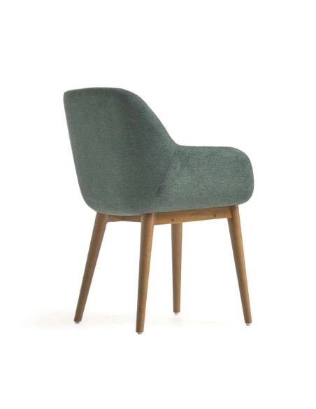 Silla KONNA verde/patas fresno - Kave Home. Vackart CC5212KY19
