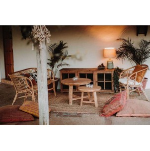 Mesa Auxiliar INGO, Madera Teca Natural. Vackart 2