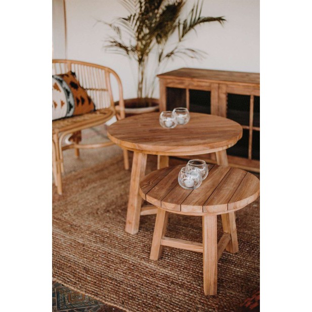 Mesa Auxiliar INGO, Madera Teca Natural. Vackart Mesa Auxiliar INGO, Madera Teca Natural. Vackart