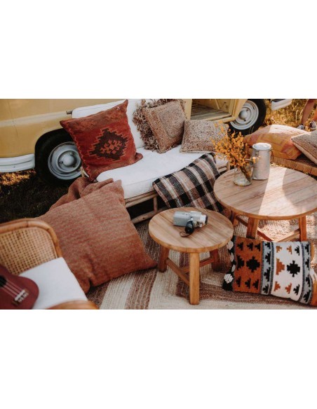 Mesa Auxiliar INGO, Madera Teca Natural. Vackart