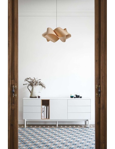 Aparador CORVO 180x40 cm, DM Crema / Roble - Teulat. Vackart