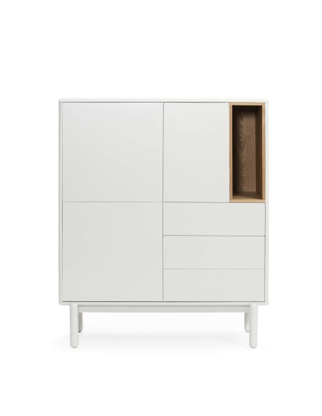 Aparador CORVO 100x40 cm, DM Crema / Roble - Teulat. Vackart