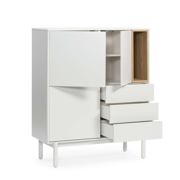 Aparador CORVO 100x40 cm, DM Crema / Roble - Teulat. Vackart Aparador CORVO 100x40 cm, DM Crema / Roble - Teulat. Vackart