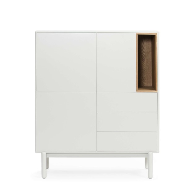 Aparador CORVO 100x40 cm, DM Crema / Roble - Teulat. Vackart Aparador CORVO 100x40 cm, DM Crema / Roble - Teulat. Vackart
