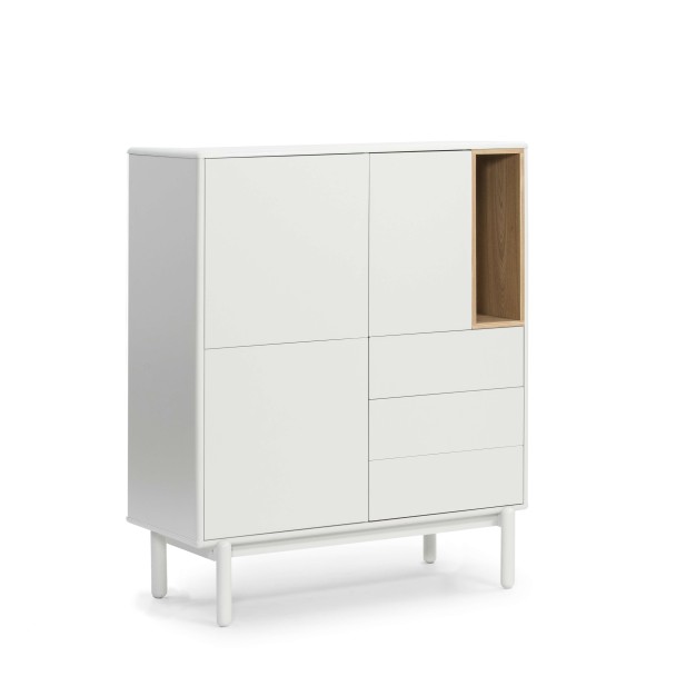 Aparador CORVO 100x40 cm, DM Crema / Roble - Teulat. Vackart Aparador CORVO 100x40 cm, DM Crema / Roble - Teulat. Vackart