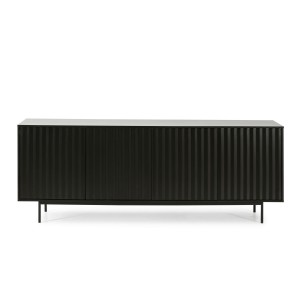 Aparador SIERRA 211x47 cm, DM / Metal Negro - Teulat. Los modernos y más exclusivos muebles de diseño nórdico, solo en Vackart tu tienda de diseño online.