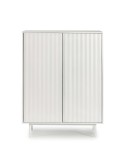Aparador SIERRA Alto 130 cm, DM / Metal Blanco - Teulat