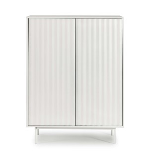 Aparador SIERRA Alto 130 cm, DM / Metal Blanco - Teulat. Los modernos y más exclusivos muebles de diseño nórdico, solo en Vackart tu tienda de diseño online.