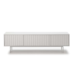 Mueble TV SIERRA 180 cm, DM / Metal Blanco - Teulat. Los modernos y más exclusivos muebles de diseño nórdico, solo en Vackart tu tienda de diseño online.