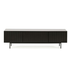 Mueble TV SIERRA 180 cm, DM / Metal Negro - Teulat. Los modernos y más exclusivos muebles de diseño nórdico, solo en Vackart tu tienda de diseño online.
