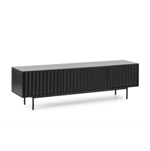 Mueble TV SIERRA 180 cm, DM / Metal Negro - Teulat. Vackart 2