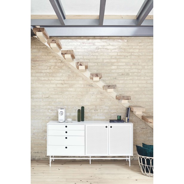 Aparador PUNTO 150x47 cm, Blanco - Teulat. Vackart Aparador PUNTO 150x47 cm, Blanco - Teulat. Vackart