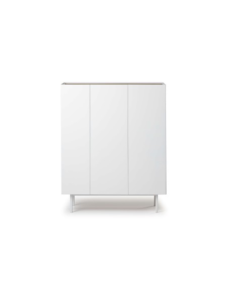 Aparador con Botellero ARISTA Alto 120 cm, Blanco - Teulat. Vackart