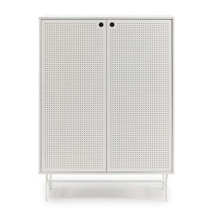 Aparador PUNTO Alto 130 cm, DM / Metal Blanco - Teulat. Los modernos y más exclusivos muebles de diseño nórdico, solo en Vackart tu tienda de diseño online.
