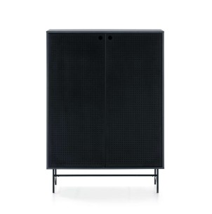 Aparador PUNTO Alto 130 cm, DM / Metal Negro - Teulat. Los modernos y más exclusivos muebles de diseño nórdico, solo en Vackart tu tienda de diseño online.