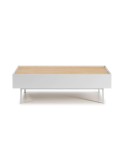 Mesa de Centro ARISTA 110x60 cm, Blanco / Roble - Teulat