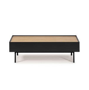 Mesa de Centro ARISTA 110x60 cm, Negro / Roble - Teulat. Las modernas y más exclusivas mesas de diseño nórdico, solo en Vackart tu tienda de diseño online.