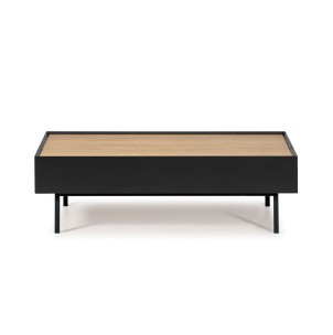 Mesa de Centro ARISTA 110x60 cm, Negro / Roble - Teulat. Las modernas y más exclusivas mesas de diseño nórdico, solo en Vackart tu tienda de diseño online.