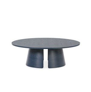 Mesa de Centro CEP Ø110 cm, DM / Fresno Azul - Teulat. Las modernas y más exclusivas mesas de diseño nórdico, solo en Vackart tu tienda de diseño online.