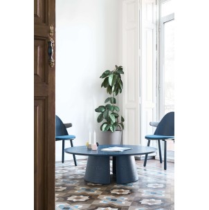 Mesa de Centro CEP Ø110 cm, DM / Fresno Azul - Teulat. Vackart 2