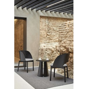 Mesa Auxiliar CEP Ø50 cm, DM / Fresno Negro - Teulat. Vackart 2