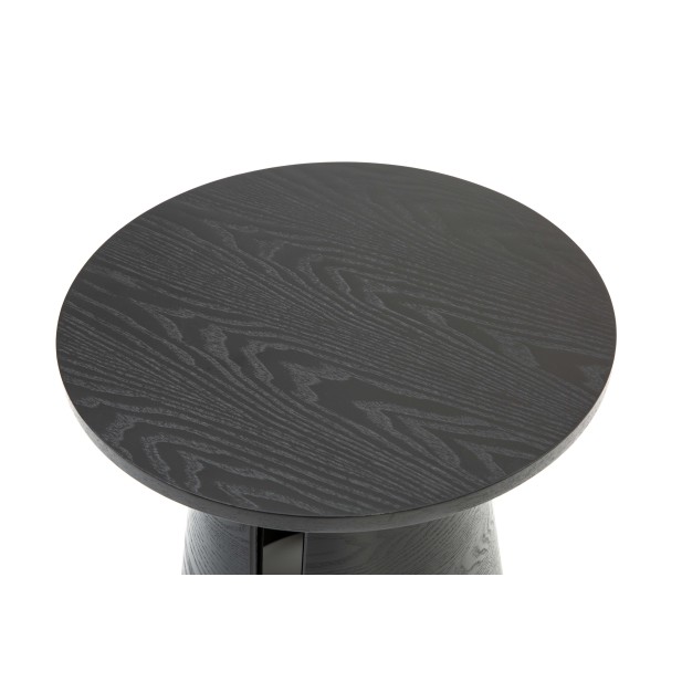 Mesa Auxiliar CEP Ø50 cm, DM / Fresno Negro - Teulat. Vackart