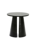 Mesa Auxiliar CEP Ø50 cm, DM / Fresno Negro - Teulat