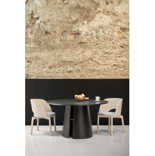 Mesa CEP Ø137 cm de Comedor, DM / Fresno Negro - Teulat. Vackart 2