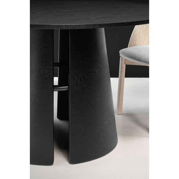 Mesa CEP Ø137 cm de Comedor, DM / Fresno Negro - Teulat. Vackart