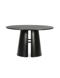 Mesa CEP Ø137 cm de Comedor, DM / Fresno Negro - Teulat