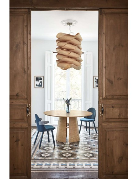 Mesa CEP Ø137 cm de Comedor, DM / Fresno Natural - Teulat. Vackart