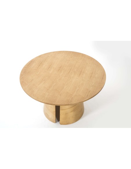 Mesa CEP Ø137 cm de Comedor, DM / Fresno Natural - Teulat. Vackart