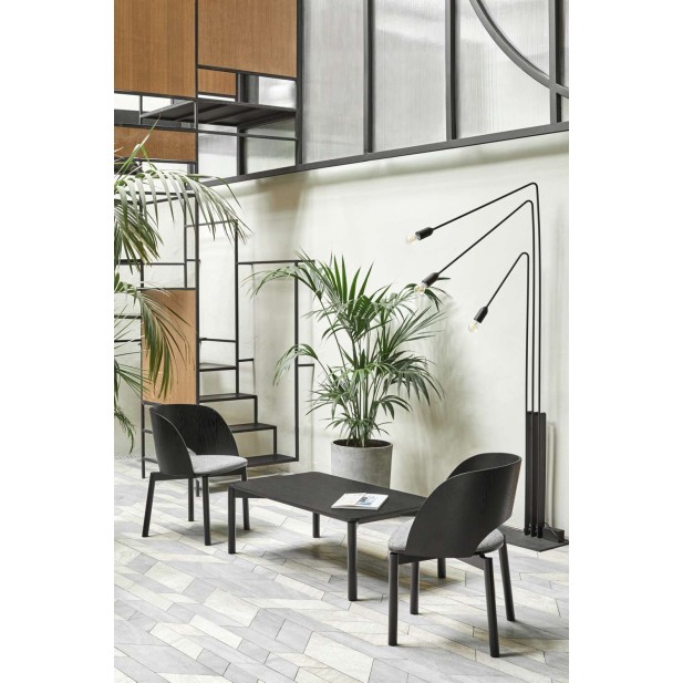 Mesa de Centro ATLAS 110x60 cm, DM / Fresno Negro - Teulat. Vackart Mesa de Centro ATLAS 110x60 cm, DM / Fresno Negro - Teulat. Vackart