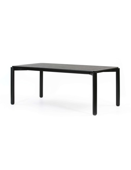 Mesa ATLAS 180x100 cm de Comedor, DM / Fresno Negro - Teulat. Vackart