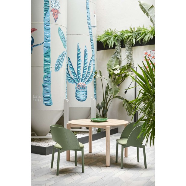 Mesa ATLAS Ø120 cm, DM / Fresno Natural - Teulat. Vackart